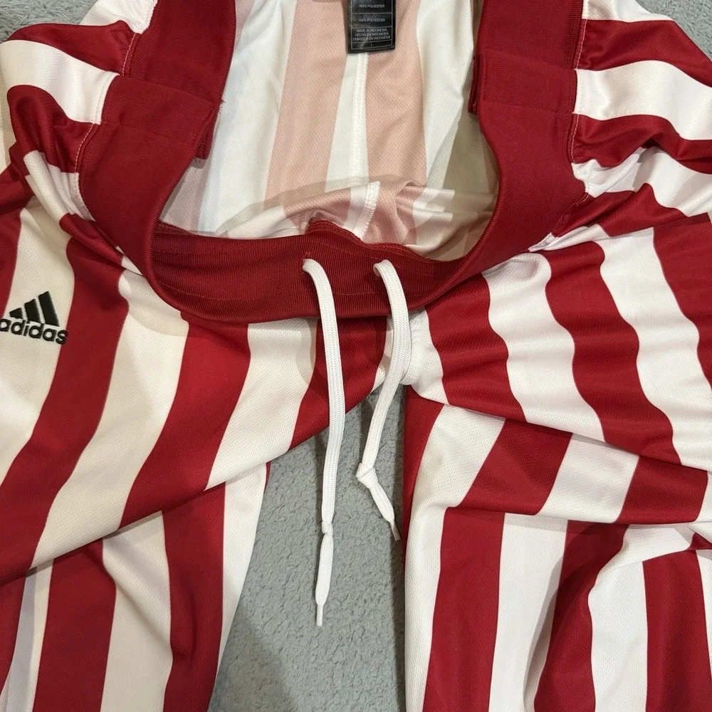 2013 Adidas Indiana University IU Mens L Candy Striped Tearaway Basketball Pants